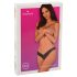 Obsessive Donna Dream - čipkovaná otvorená tangá (čierne) - M/L
