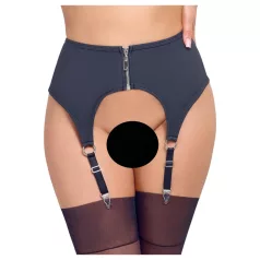 Cottelli - podväzkový pás - matný povrch - čierny