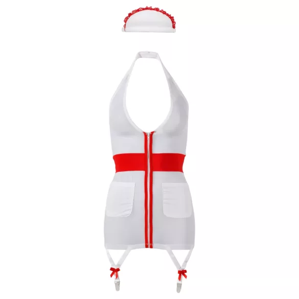 Cottelli - kostým zdravotnej sestry s podväzkami - M