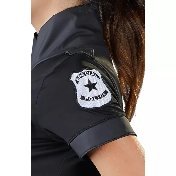 Cottelli - kostým policajtka - čierne šaty - L