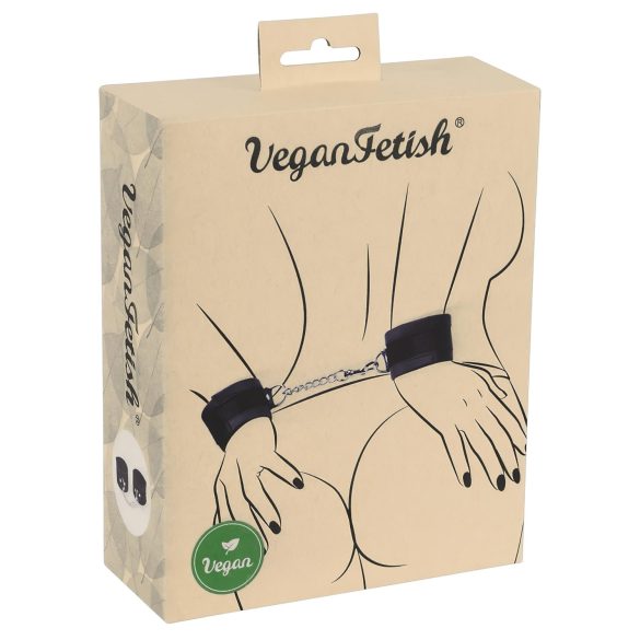 Vegan Fetish - putá na zápästie - krátka reťaz - čierne
