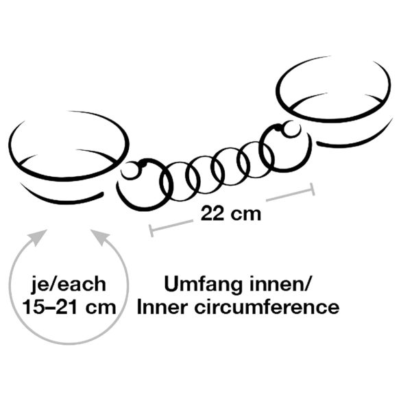 Bad Kitty - putá s reťazou - čierna/rosegold