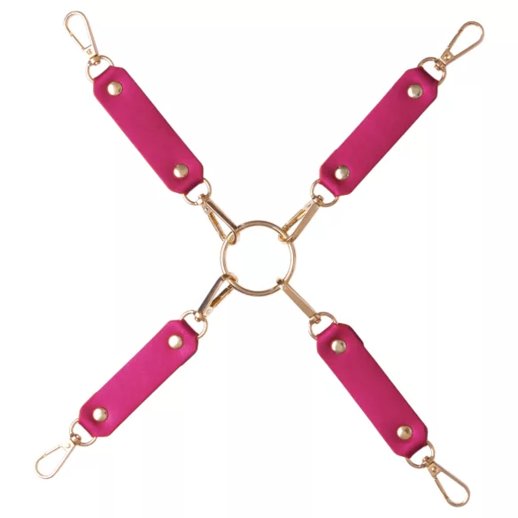 Bad Kitty - bondage súprava - 7 dielna - červená