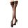 Cottelli - čipkované samodržiace pančuchy, 11cm, čierne - 5