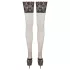 Cottelli Plus Size - samodržiace pančuchy 15 cm čipkované (čierne)
