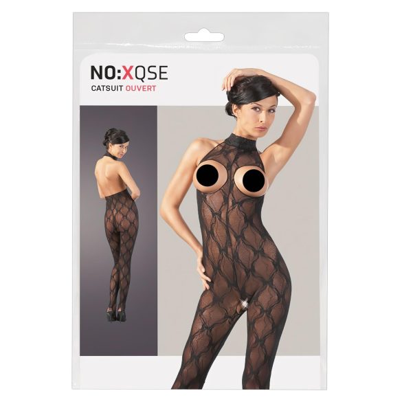 NO:XQSE - Otvorený čipkový overal na prsia - XL/XXL