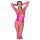 Cottelli - sieťovaný bodystocking (ružový) - S-L
