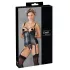 Cottelli Bondage - lesklý výťah pod prsia s putami (čierny) - XL