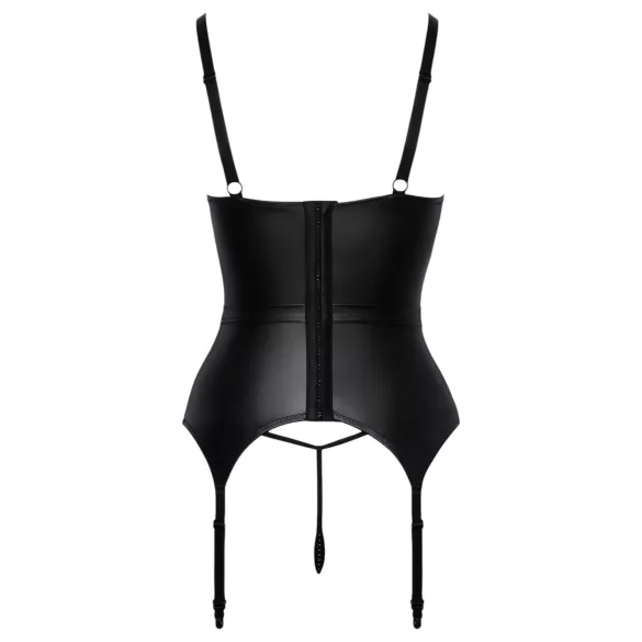 Abierta Fina - podprsenka s podväzkovým pásom - čierna - L