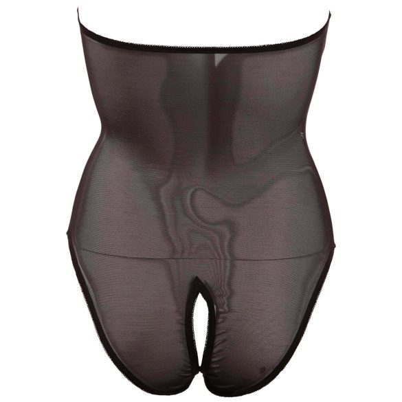 Abierta Fina - dámske body - lesklá čipka - čierna