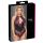 Cottelli Plus Size - kvetovaný body (čierna-fialová)