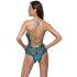 Cottelli - korzetové čipkové, otvorené body (zelené) - M