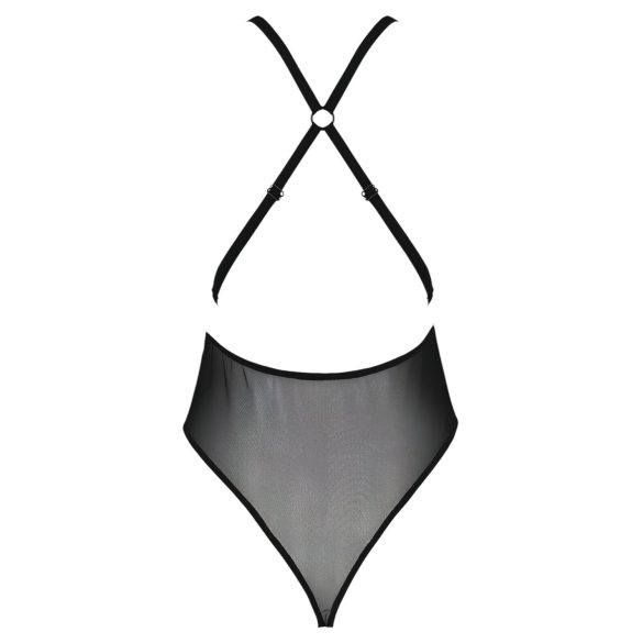 Passion Eco Zinnia - čipkované body (čierne)