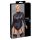 Cottelli Bondage Plus Veľkosť - body s čipkovanými rukávmi (čierne) - 3XL