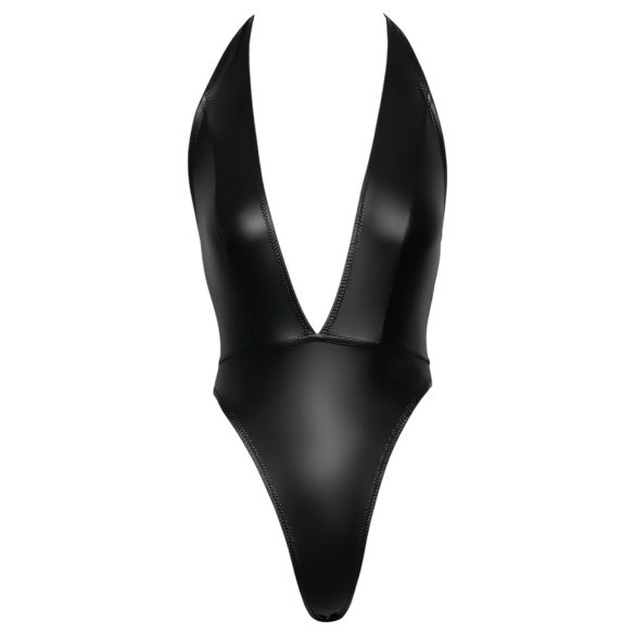 Cottelli Party - lesklé body s golierom na krk - čierne