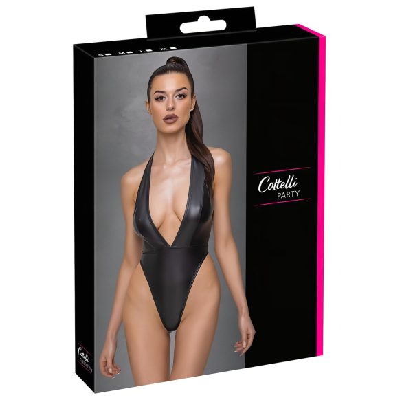 Cottelli Party - Lesklé, náhrdelníkové body (čierne) - M