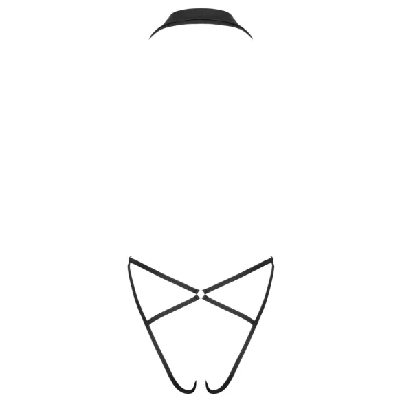 Cottelli - dámske body s golierom - čierne - M/L