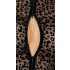 Noir - body s leopardím vzorom a dlhými rukávmi (čierny) - M