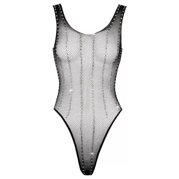 Cottelli - sieťované body so štrasom - čierna - S-L