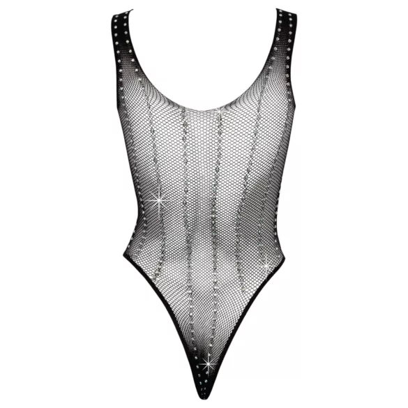 Cottelli - sieťované body so štrasom - čierna - S-L