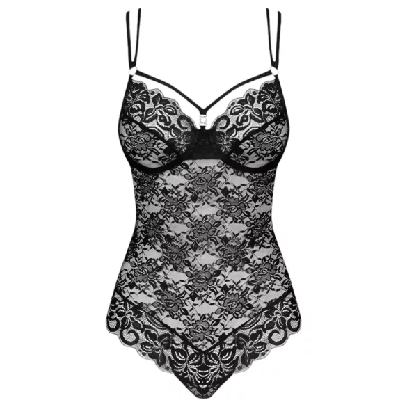 Obsessive - čipkované body - sexy strih - čierna