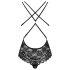 Obsessive 860-TED-1 - super sexy čipkované body (čierne) - L/XL