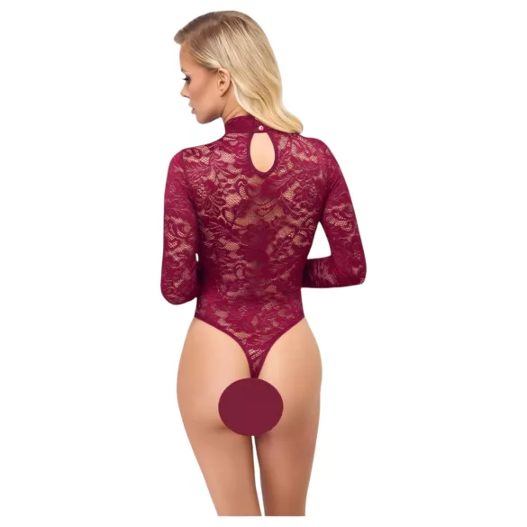 Cottelli - priehľadné čipkované body (červené)