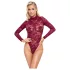 Cottelli - priehľadné čipkované body (červené) - M