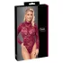 Cottelli - priehľadné čipkované body (červené) - M