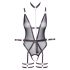 Cottelli Bondage - otvorené body a putá na ruky (čierne) - XL