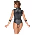 Cottelli Bondage - body s otvorenými prsiami - čierne - M