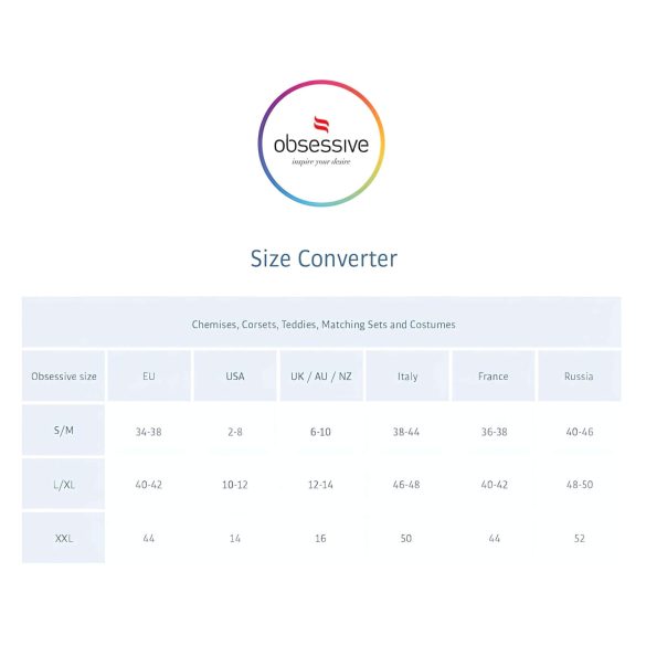 Obsessive - priesvitné mini šaty a tangá - čierna