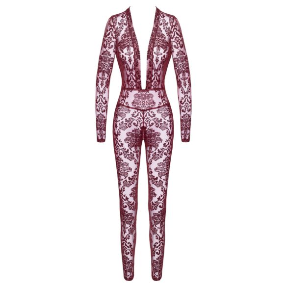 Noir Kink Royal - priehľadná mačacia súprava (červená) - M