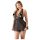 Cottelli Plus Size - čipkovaný voľný babydoll (čierny) - 2XL