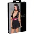 Cottelli Bondage - čipkované babydoll s golierom (čierne)