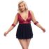 Cottelli Bondage Plus Size - červený babydoll - 3XL