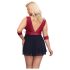 Cottelli Bondage Plus Size - červený babydoll - 3XL