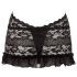 Cottelli - Čipkované mini s krkom (čierne) - XL