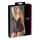 Cottelli Plus Size - čipkovaná priehľadná košieľka (čierna) - 4XL