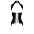 Black Level - otvorený korzet s podväzkami - čierny