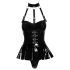 Black Level – čierne body s obojkom - L