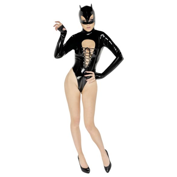 Black Velvet - celotelový Batwoman overall (čierny)