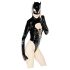 Black Velvet - celotelový Batwoman overall (čierny)