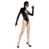 Black Velvet - celotelový Batwoman overall (čierny)