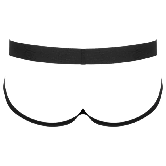 Black Level - pánske jock slipy so zipsom - čierne - M