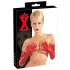 LATEX - dlhé, unisex rukavice (červené) - L