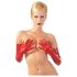 LATEX - dlhé, unisex rukavice (červené) - L