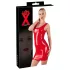 Latex bezrukávové minišaty Late X (červené) - XL