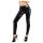 LATEX - legíny so zipsom (čierne) - XL