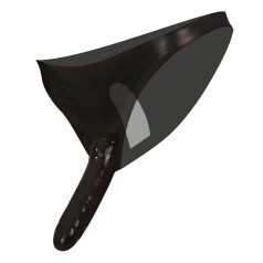   LATEX - latex nohavičky s dildom zvnútra aj zvonka - čierne S-L